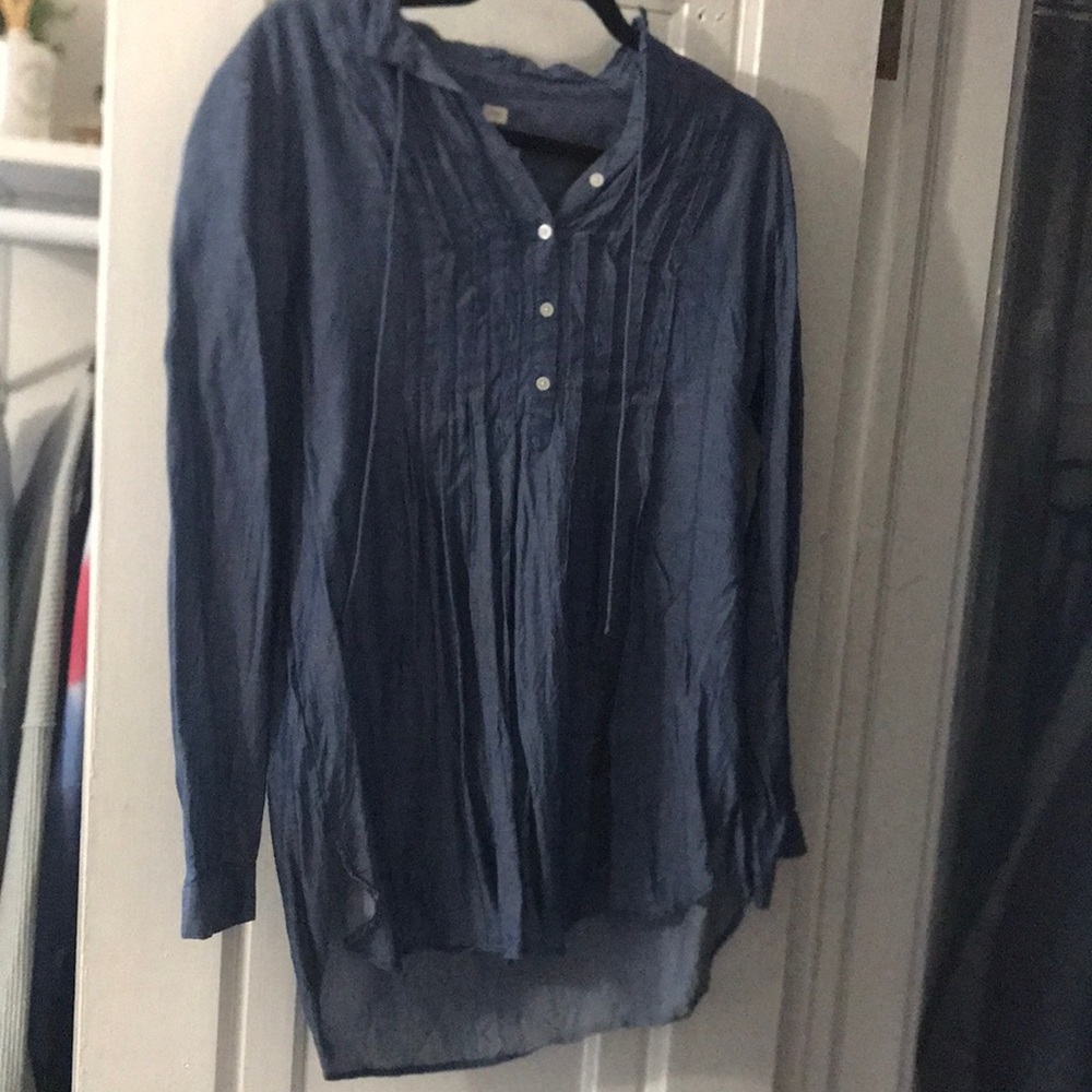 Soft fake jean shirt , size small